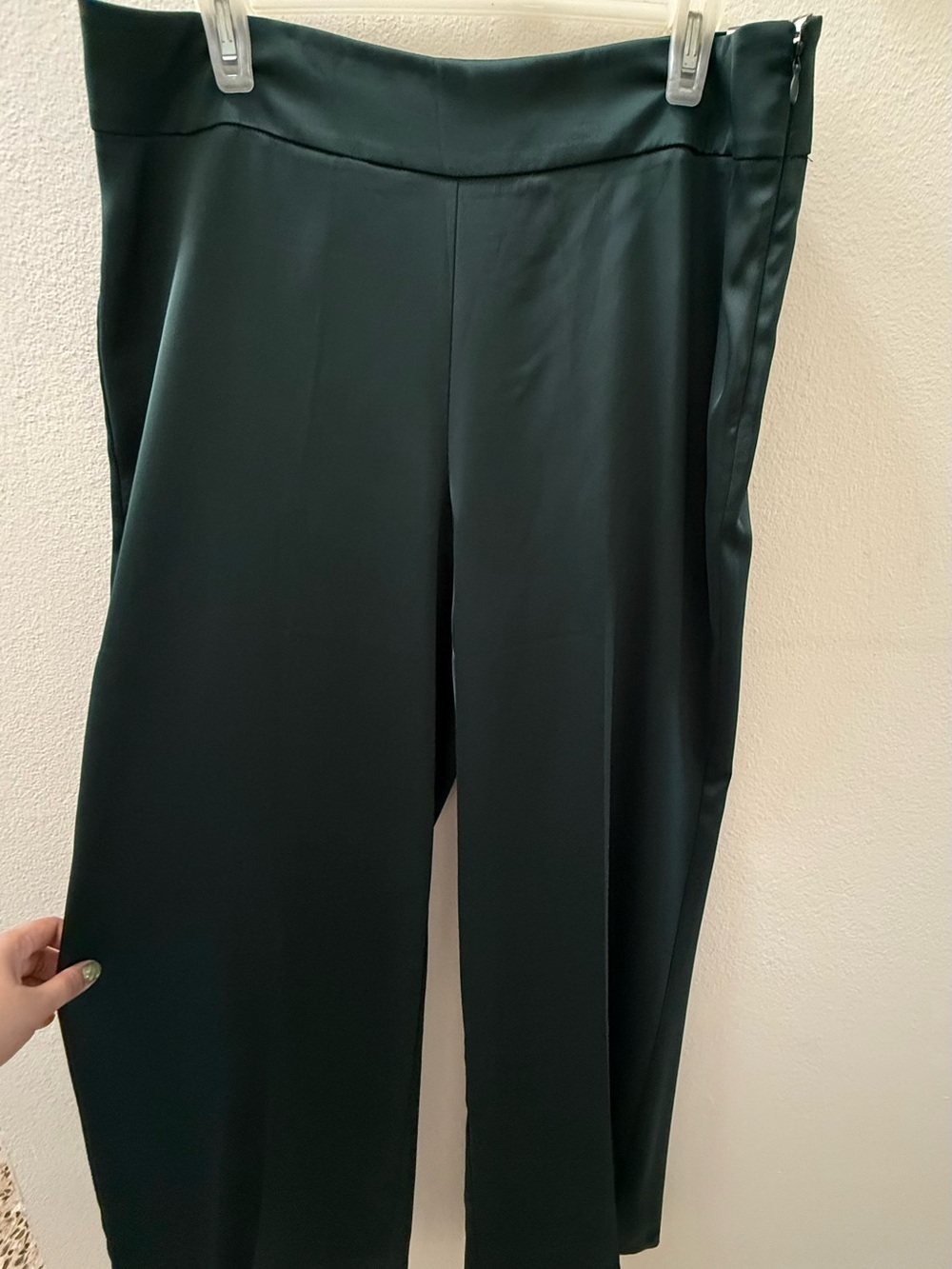 Anne Klein Dark Green Dress Trousers